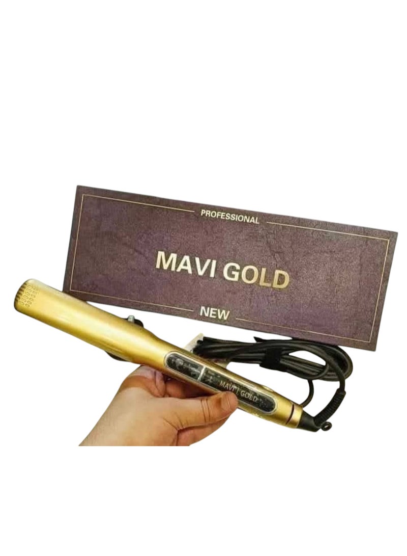 ​مكواة Mavi Gold Professional - الخيار الأول لخبراء التجميل والرفيق المثالي لإطلالتك المنزلية - تكنولوجيا السيراميك المتطورة لشعر انسيابي - Image 1